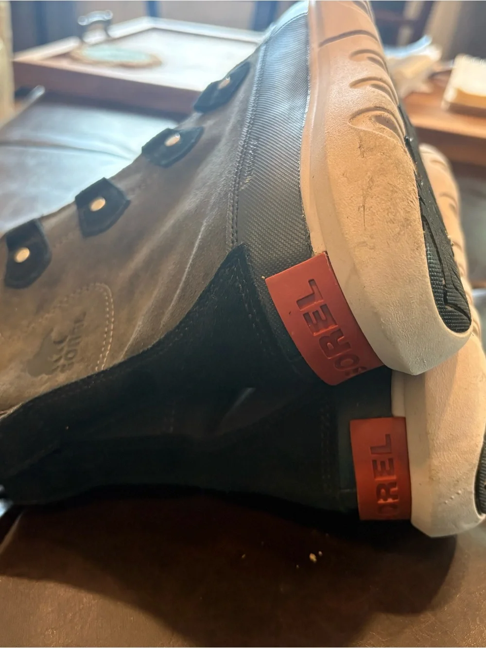 Explorer II Joan Felt Jet Vapor Suede Ankle Boots 8.5 (no Laces)
